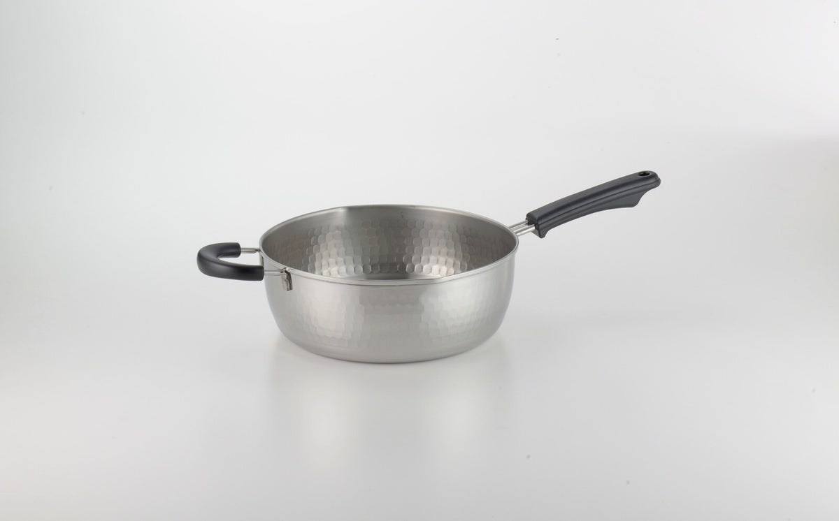 Yoshikawa Ajiichi Stainless Steel Yukihira Pot 24cm SJ3415