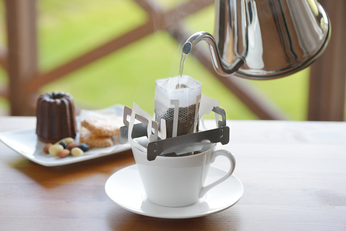 Yoshikawa Drip Bag Coffee Holder Mocha Brown SJ3400