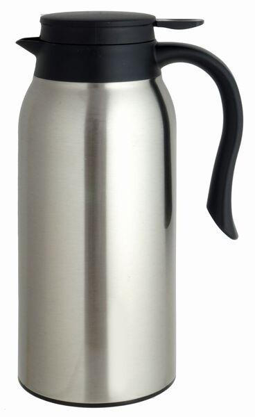 MIP Stainless Steel Tabletop Teapot 1.2L Black/White/Silver