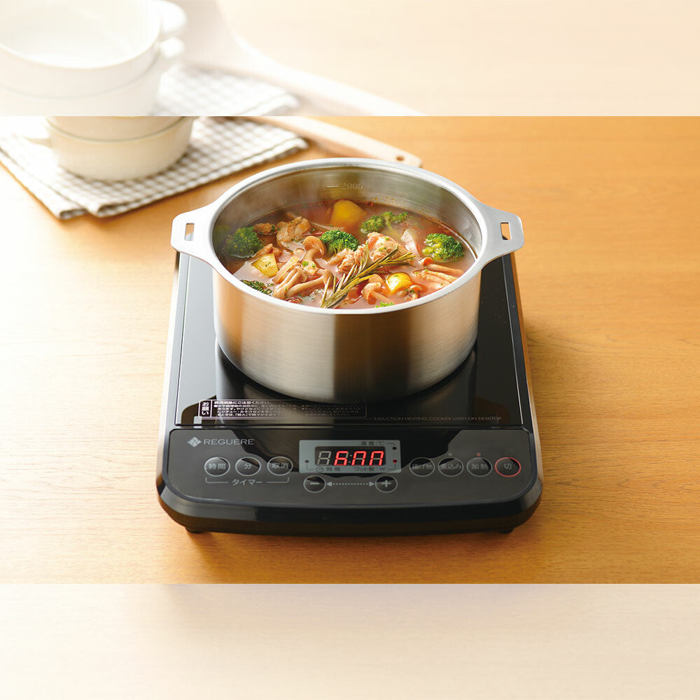 Wahei Freiz Ensan 4 Piece Induction Pot Set with Removable Handle EM-031