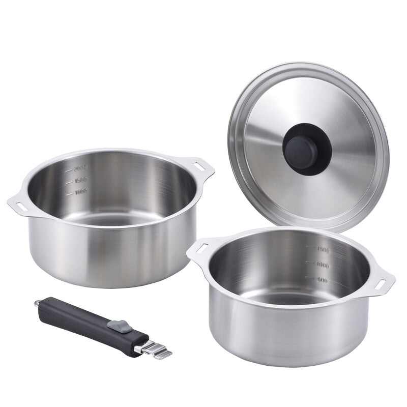 Wahei Freiz Tsubamesan Induction Pot Set with Removable Handle