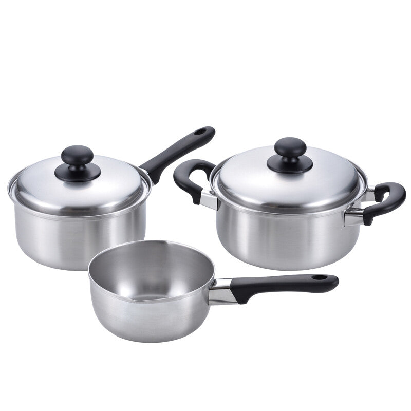 Wahei Freiz Tsubamesanjo Yukihira Pot Set 16cm 18cm 20cm Induction EM-020
