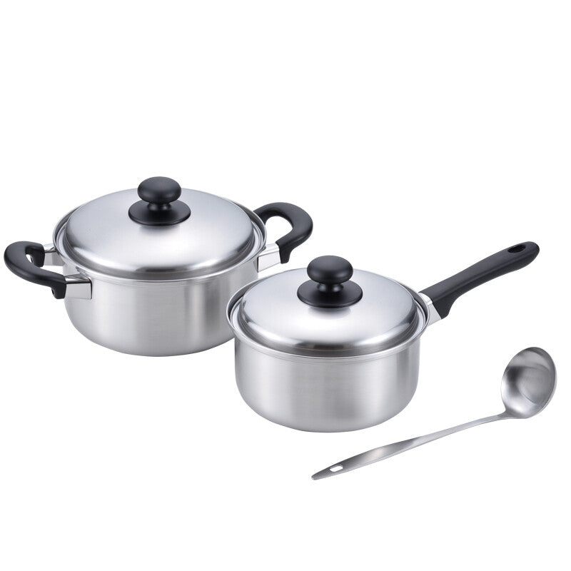 Wahei Freiz Enzo Saucepan 18cm and Two-Handle Pot 20cm Induction EM-019