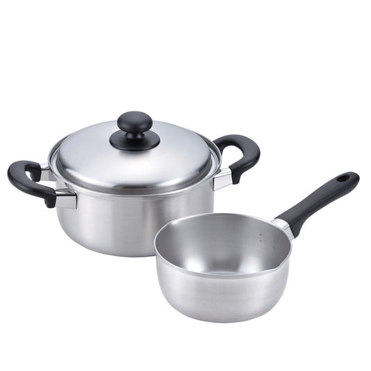 Wahei Freiz Enzo Yukihira Pan 16cm and Two-Handle Pot 20cm Induction EM-018
