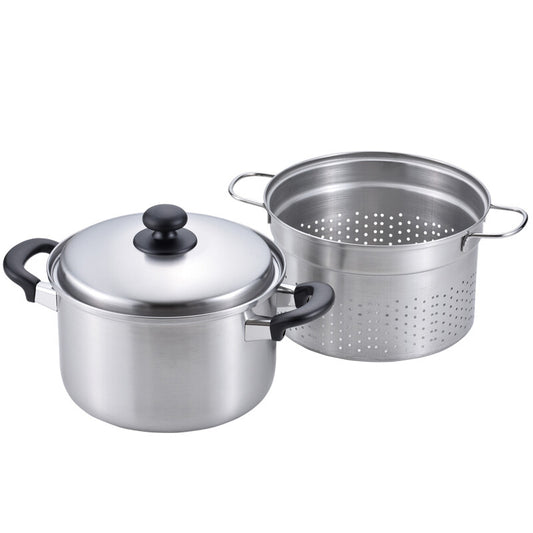 Wahei Freiz Ensan Induction Pasta Pot with Strainer Basket 22cm EM-016