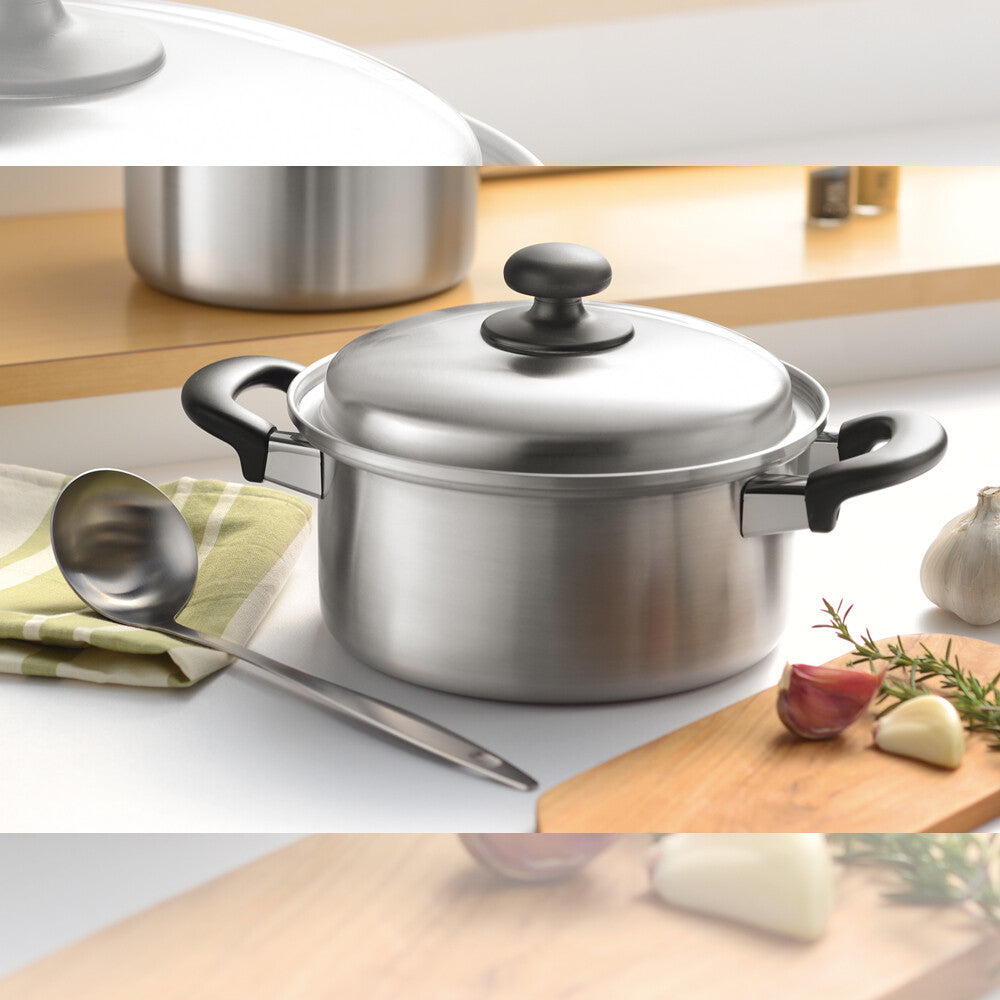 Wahei Freiz Tsubamesanjo Stainless Steel Two-Handle Pot 20cm Induction EM-015