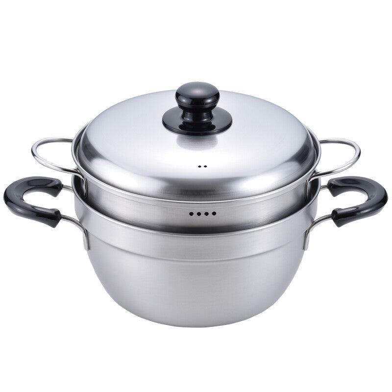 Wahei Freiz Enzo Anti-Boilover 2-Tier Steamer Pot 23cm Induction EM-010