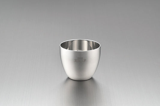 Tamahashi Sakura Guinomi Sake Cup Hairline Finish