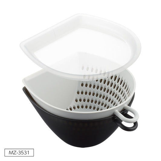 Akebono Sangyo Dustpan Colander Bowl with Lid Small MZ-3531