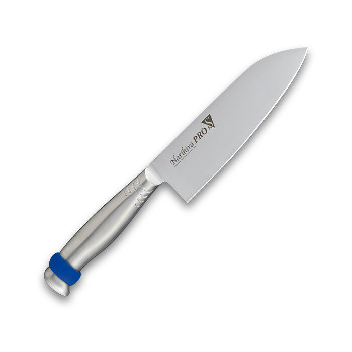 Fuji Cutlery Narihira Pro All Stainless Santoku Knife 165mm White FC-3002WH
