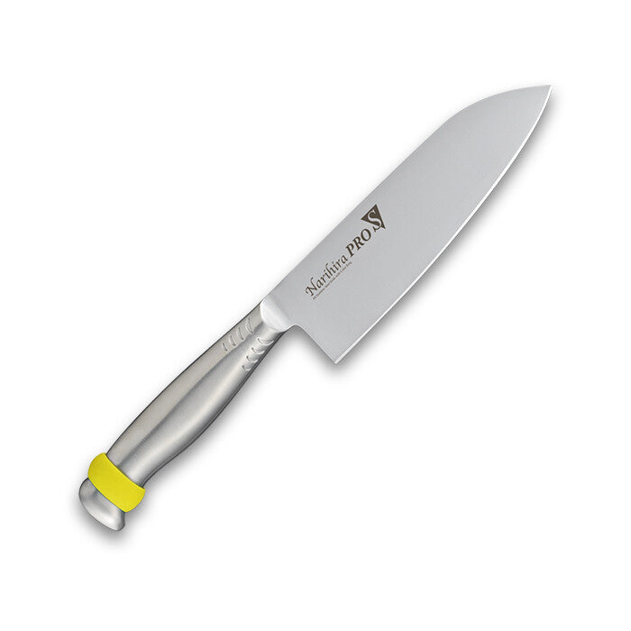 Fuji Cutlery Narihira Pro All Stainless Santoku Knife 165mm Black FC-3102BK