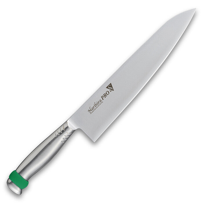 Fuji Cutlery Narihira Pro All Stainless Gyuto Chef Knife 240mm Red FC-3045RD