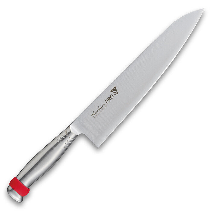 Fuji Cutlery Narihira Pro All Stainless Gyuto Chef Knife 240mm Yellow FC-3025YL