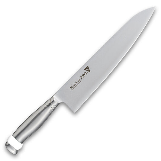 Fuji Cutlery Narihira Pro All Stainless Gyuto Chef Knife 240mm Yellow FC-3025YL