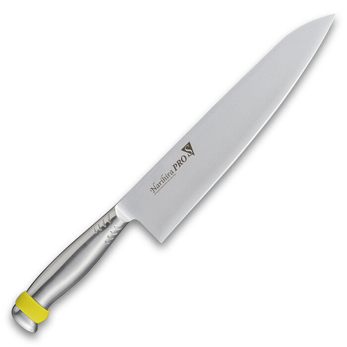 Fuji Cutlery Narihira Pro All Stainless Gyuto Chef Knife 240mm Blue FC-3065BL