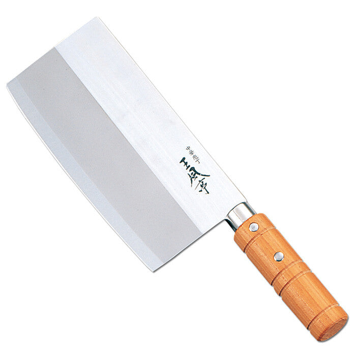 Fuji Cutlery Wanfutei Chinese Cleaver Knife 175mm Wood Handle FA-70
