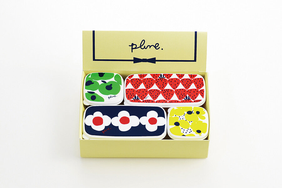 Plune Sealed Storage Container 4pc Set A 130ml/290ml