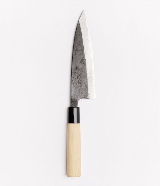 Okumura Kurouchi Santoku Knife 165mm Single Edge