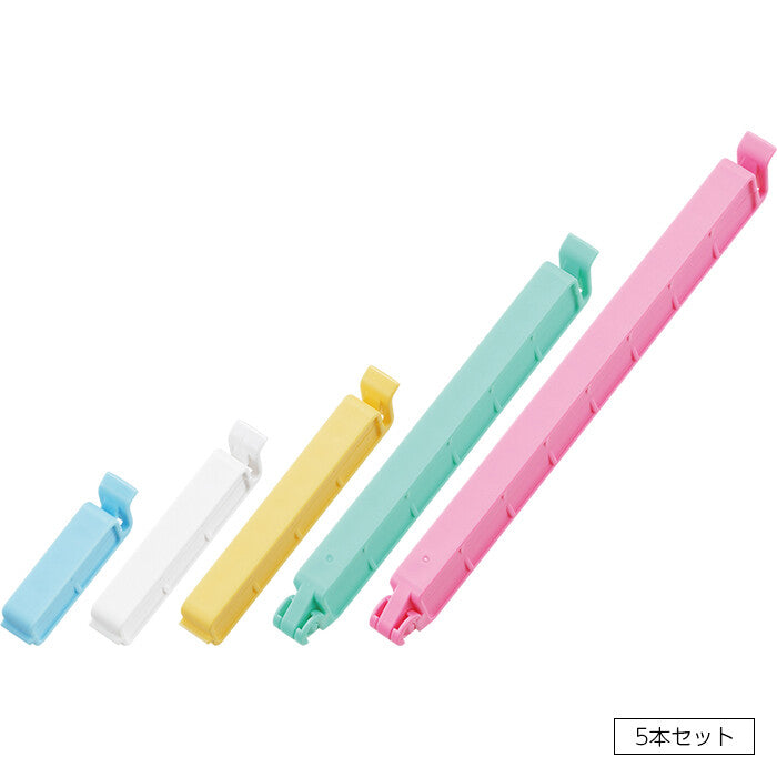 Akebono Sangyo Toji Bag Sealing Clip Set of 5 ST-3019