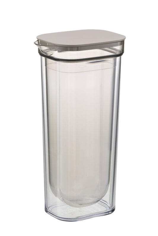 Richell Double Wall Carafe Water Pitcher 1L Brown