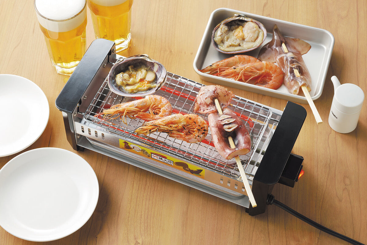 Tamahashi Ami-Yaki Grill Pan Wide with Takoyaki Plate AYT-03