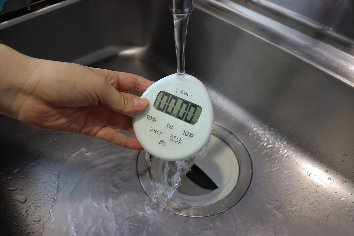 Dretec Waterproof Timer with Clock Light Gray T-611