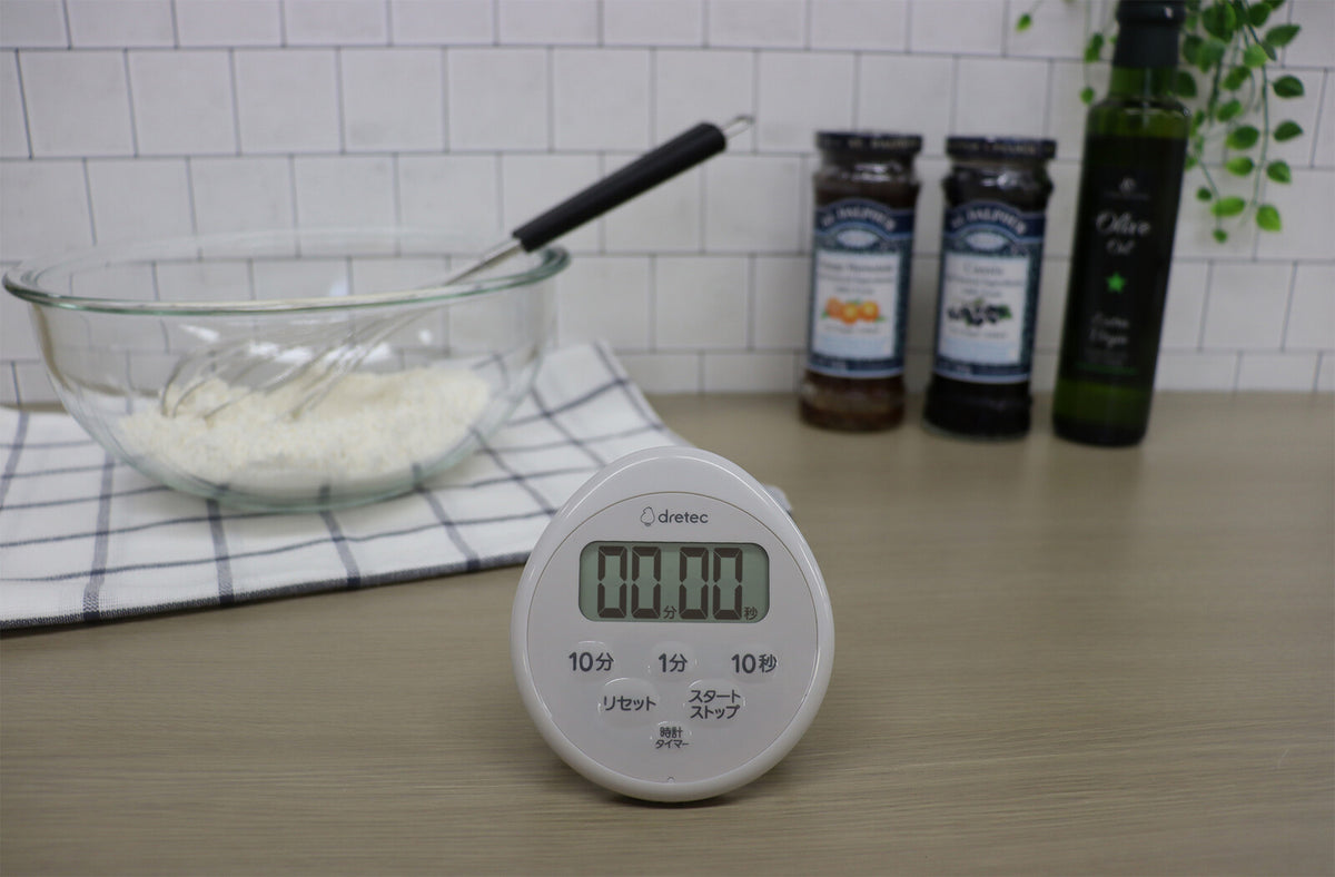 Dretec Waterproof Timer with Clock Light Gray T-611