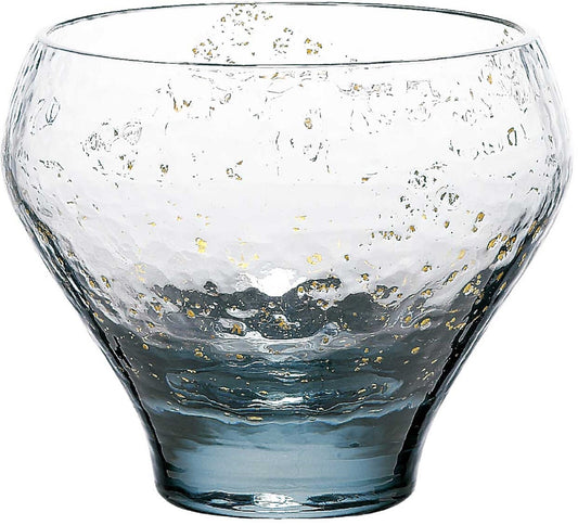 Toyo-Sasaki Glass Edo Glass Yachiyo Kiln Sake Cup Iron Navy 10365LBS