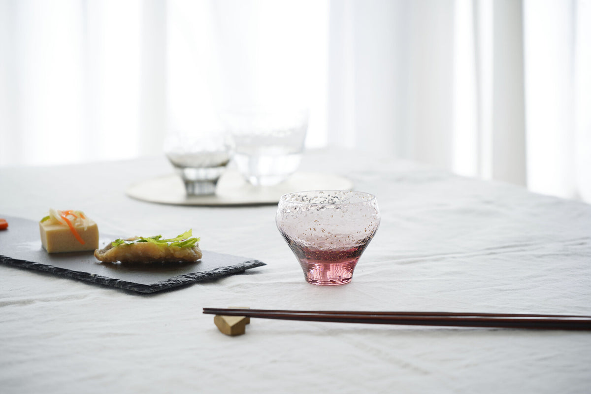 Toyo Sasaki Glass Edo Glass Yachiyo Kiln Sake Cup