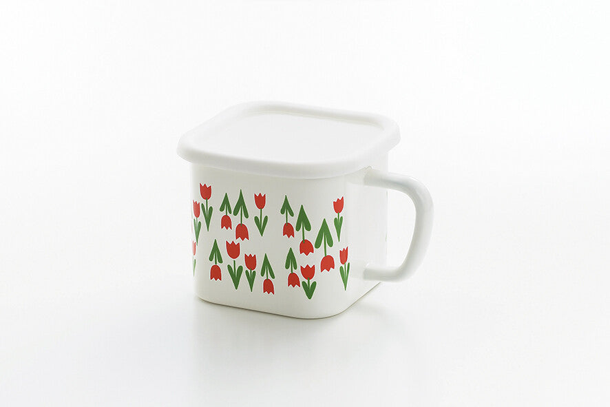 Aderia Retro Enamel Multi Square Pot Korekku ADR-33