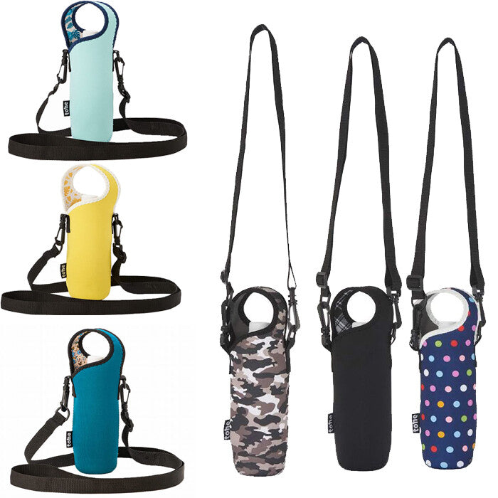 Tone Water Bottle Holder with Shoulder Strap Sky Blue