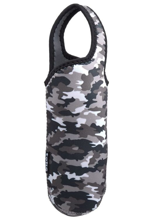 Tone Neoprene Water Bottle Cover Black Check