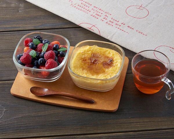 Hario Heat-Resistant Glass Storage Container Set of 3 Red KST-2012