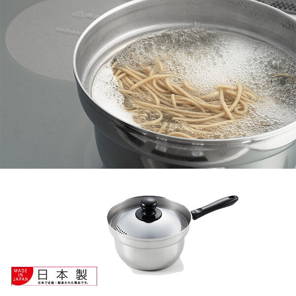 Azuma Kurumentei Boil-Over Resistant Saucepan, 16cm