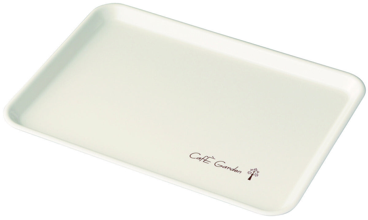 Ozaki Shoten Cafe Garden Microwave-Safe Non-Slip PET Tray