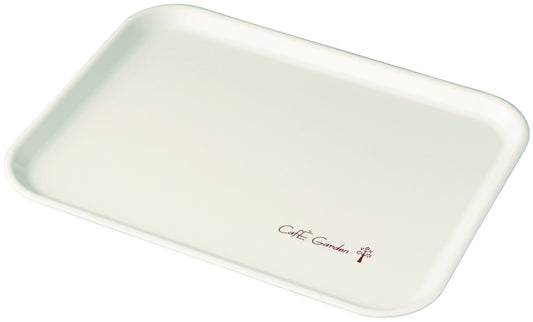 Ozaki Shoten Non-Slip PET Tray Cafe Garden 36cm