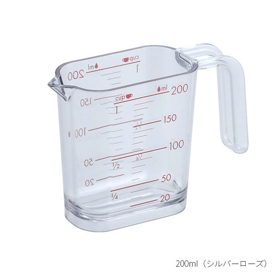 Wahei Freiz Measuring Cup 200ml Silver Rose GC-260