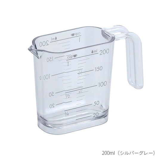 Wahei Freiz Measuring Cup 200ml Silver Gray GC-262