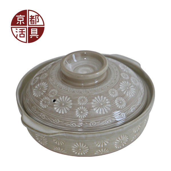 Kyoto Katsugu Non-Stick Donabe Clay Pot 26cm No.8 3-4 Servings