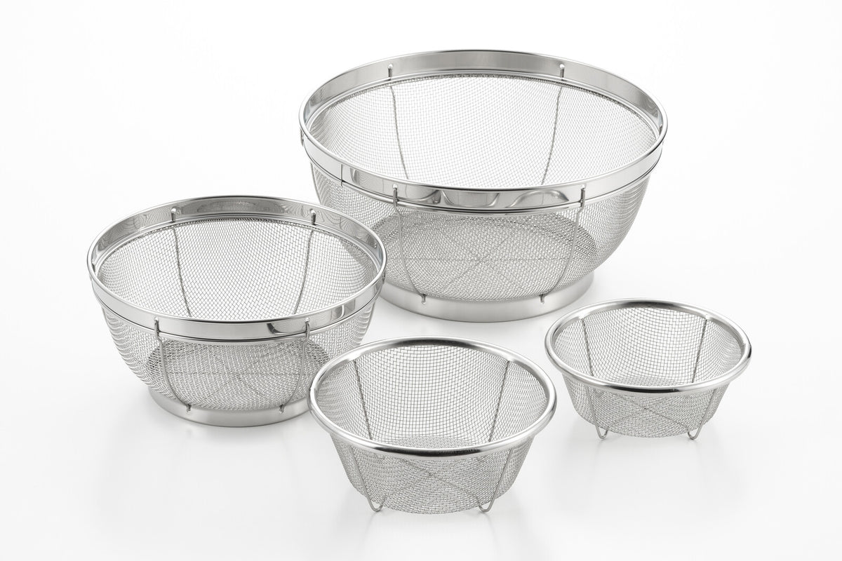 Yoshikawa Mizulead II Stainless Steel Colander Set 13/15/19/25cm SJ3468