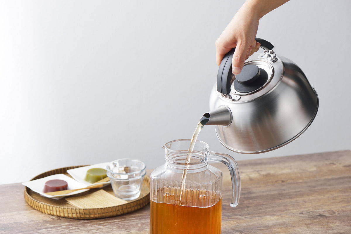 Yoshikawa FLAT Compact Kettle with Strainer 2.8L SJ3463