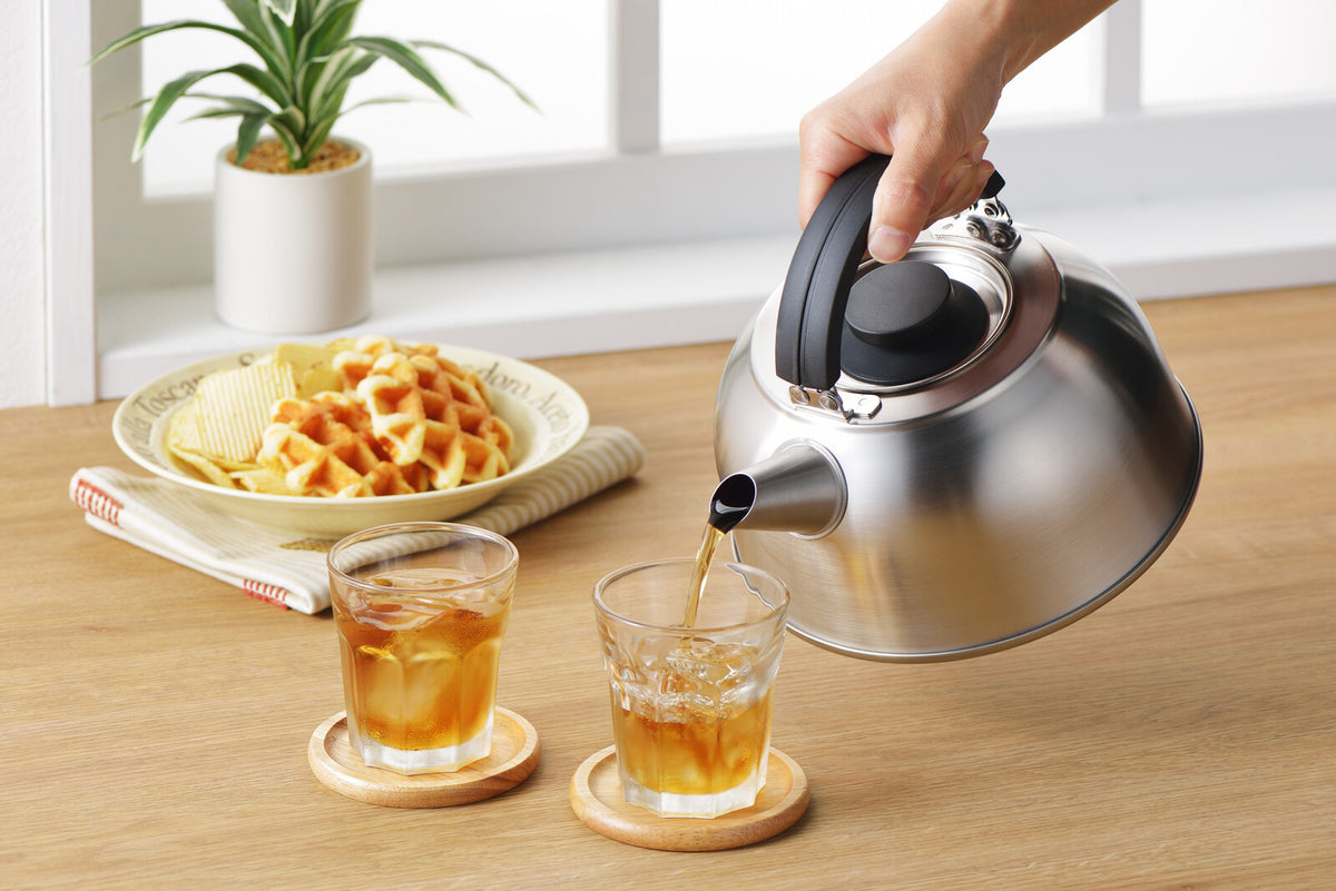 Yoshikawa FLAT Compact Kettle with Strainer 2.8L SJ3463