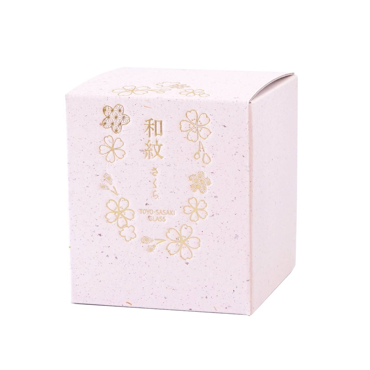 Toyo-Sasaki Glass Wamon Sakura Pattern Sake Cup, Wide Mouth BT-20206