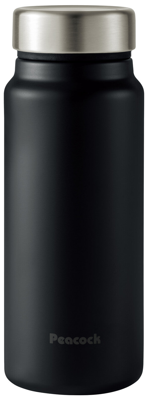 Peacock Stainless Mug Bottle 400ml Matte Black AKY-40