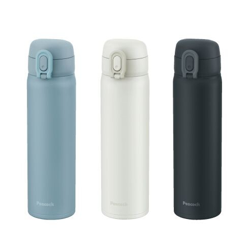 Peacock One-Touch Vacuum Mug Bottle Smoky Blue AKT-50