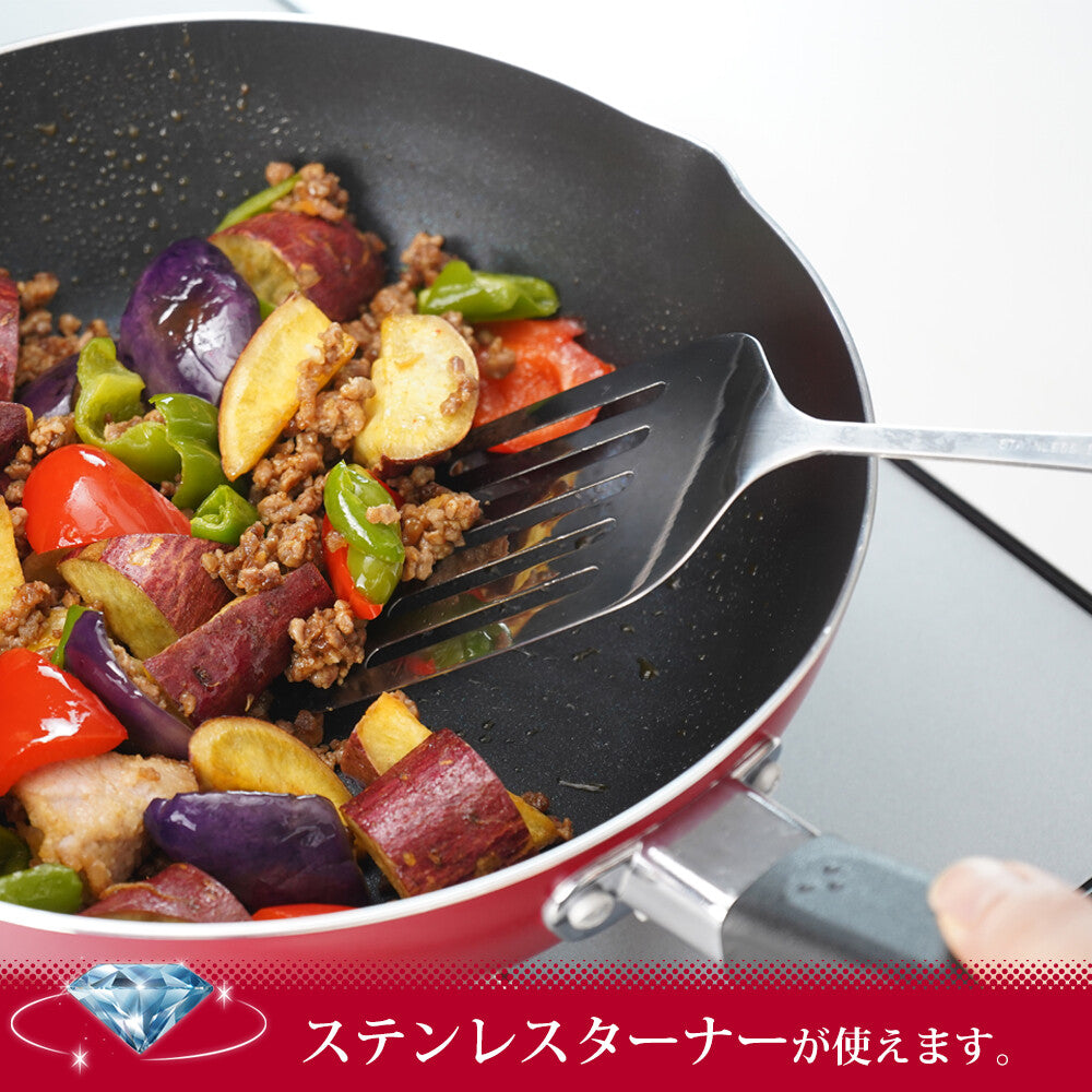 Wahei Freiz Make Dia Diamond Coat IH Frying Pan 28cm RB-2518