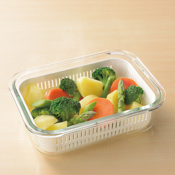 Wahei Freiz Heat-Resistant Glass Square Container Set M RE-7362