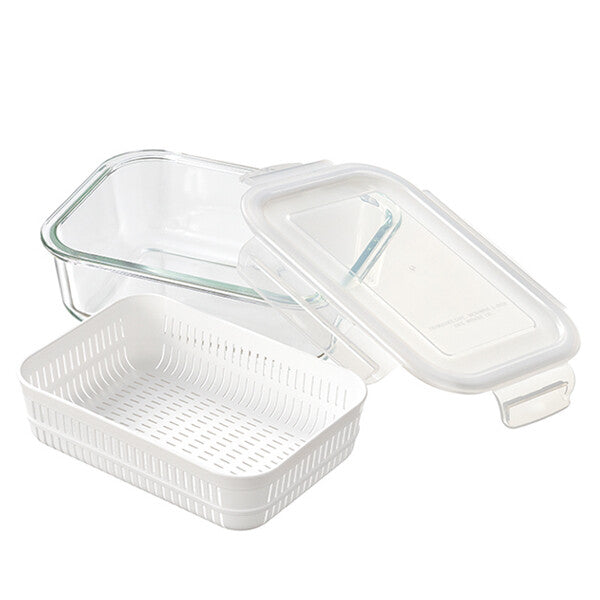 Wahei Freiz Heat-Resistant Glass Square Container Set M RE-7362
