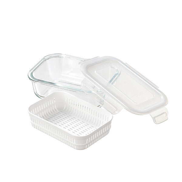 Wahei Freiz Heat-Resistant Glass Square Container Set