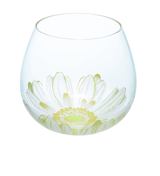 Toyo-Sasaki Glass Benedire Fleurir Wobble Glass White B-SW91-J392